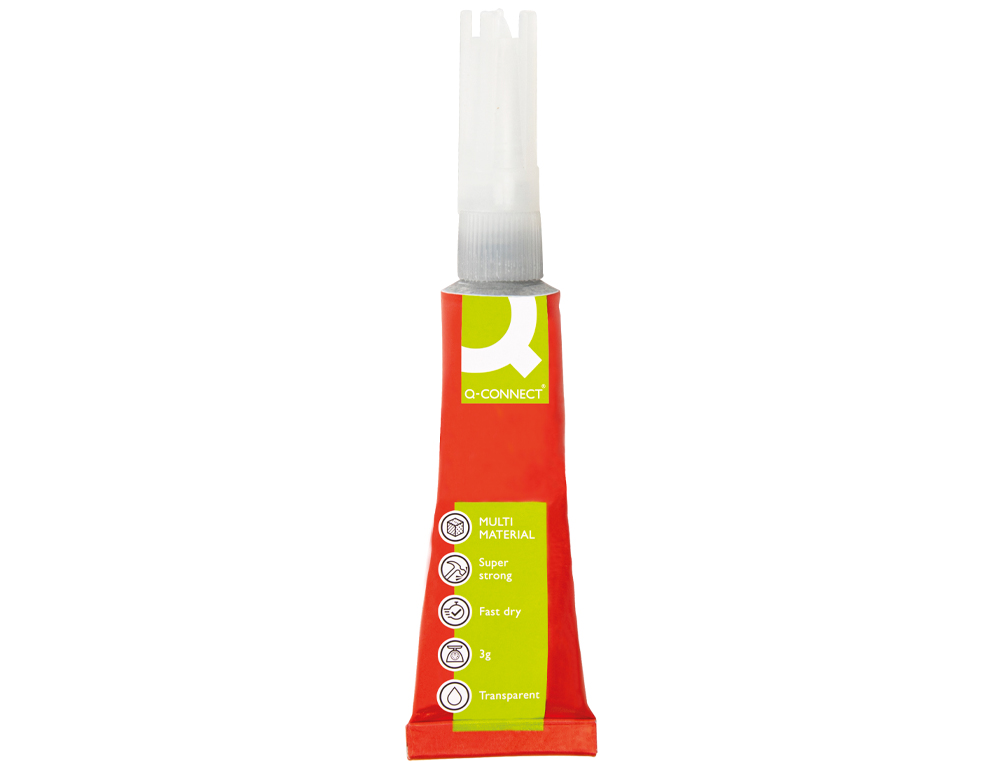 PEGAMENTO Q-CONNECT ADHESIVO INSTANTANEO FUERTE 3GR UNIDAD