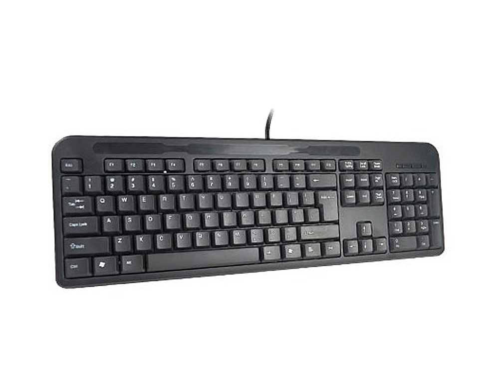 TECLADO Q-CONNECT NEGRO CON CABLE 1,5 M COMPATIBLE WINDOWS