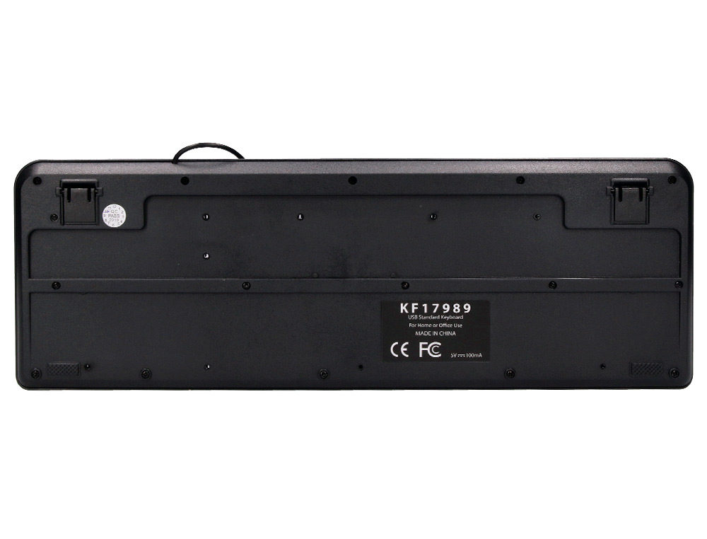 TECLADO Q-CONNECT NEGRO CON CABLE 1,5 M COMPATIBLE WINDOWS