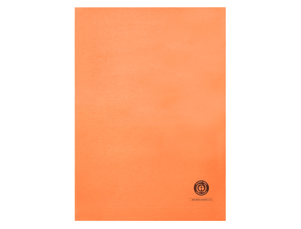 SUBCARPETA CARTULINA Q-CONNECT DIN A4 NARANJA CON VENTANA TRANSPARENTE 120 G/M2