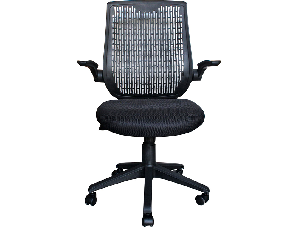 SILLA DE DIRECCION Q-CONNECT CON RESPALDO ALTO REGULABLE ALTURA 940+100MM ALTO 480MM ANCHO Y 510 MM DE PROF NEGRA
