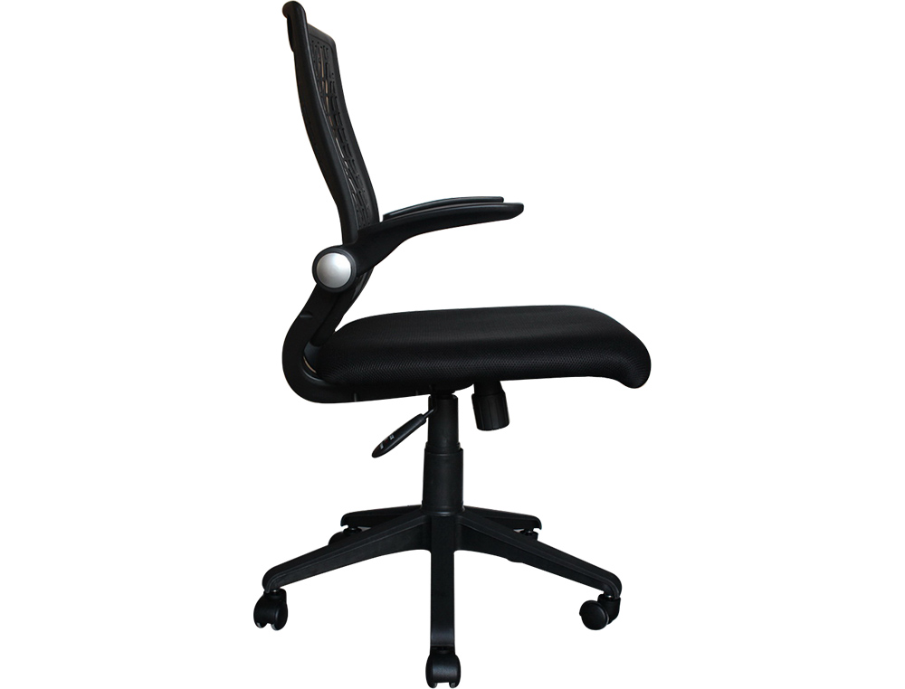 SILLA DE DIRECCION Q-CONNECT CON RESPALDO ALTO REGULABLE ALTURA 940+100MM ALTO 480MM ANCHO Y 510 MM DE PROF NEGRA