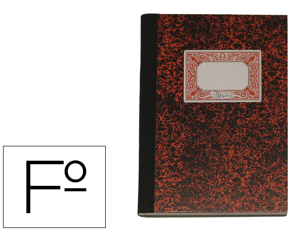 LIBRO CARTONE MIQUELRIUS FOLIO 100 HOJAS LISO