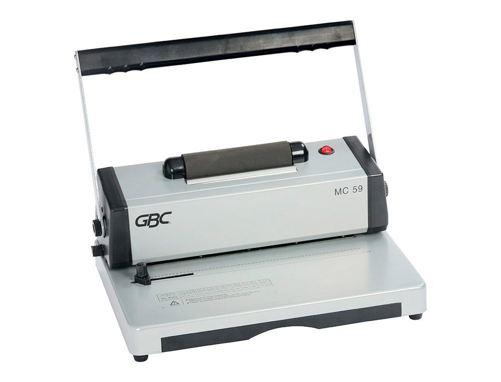 ENCUADERNADORA PARA ESPIRAL GBC MULTIBIND MC59 PERFORA 20 HOJAS TAMAO A4 ENCUADERNA 450 HOJAS