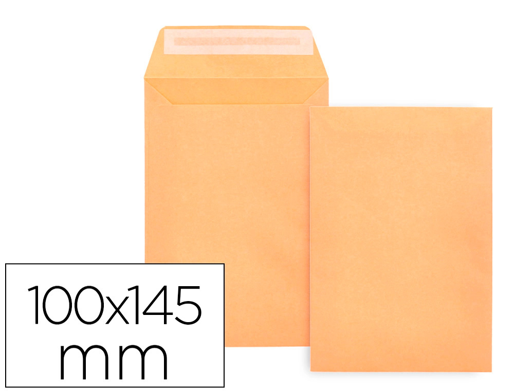 SOBRE LIDERPAPEL BOLSA N.0 CEL CAA SALARIOS 100X145MM TIRA SILICONA CAJA DE 1000 UNIDADES