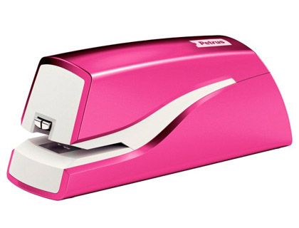 GRAPADORA PETRUS ELECTRICA E-310 WOW FUCSIA METALIZADO CAPACIDAD 12 HOJAS USA GRAPA N 10