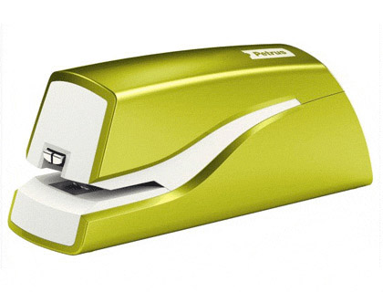 GRAPADORA PETRUS ELECTRICA E-310 WOW VERDE METALIZADO CAPACIDAD 12 HOJAS USA GRAPA N 10
