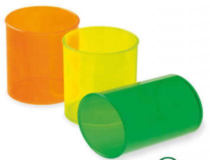 CUBILETE PORTALAPICES FAIBO PLASTICO VERDE FLUOR