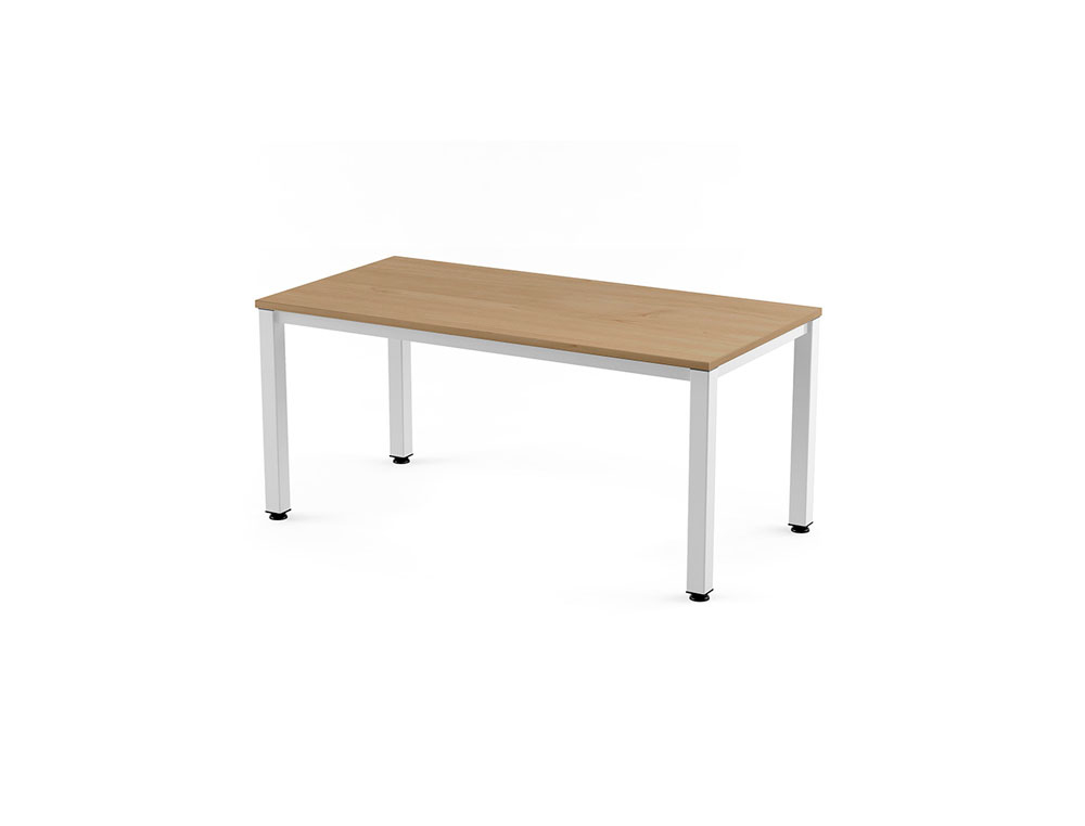 MESA DE OFICINA ROCADA EXECUTIVE 2001AM08 COLOR BLANCO/ROBLE 140X80 CM