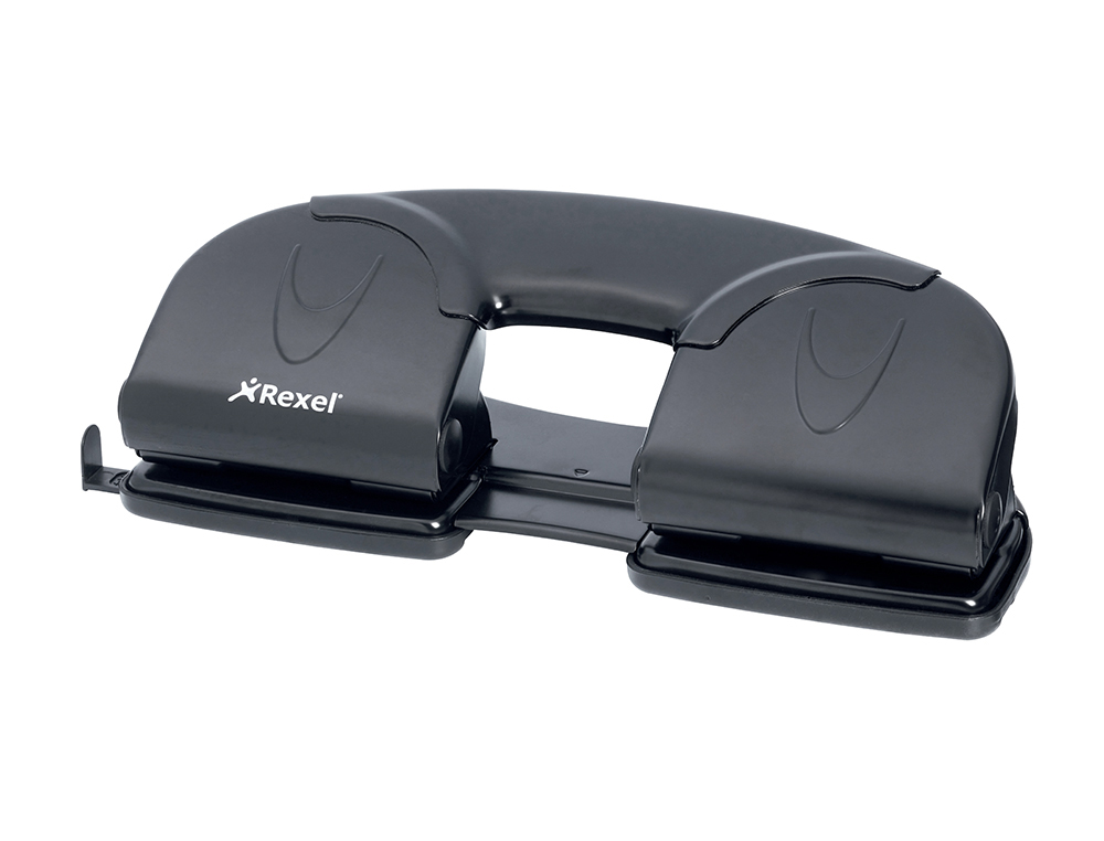 TALADRADOR REXEL 412 METALICO 4 TALADROS COLOR NEGRO CAPACIDAD 12 HOJAS