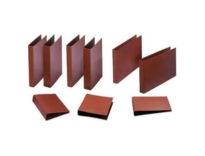 CARPETA DE 2 ANILLAS 25 MM DOHE CUARTO CARTON CUERO FORRADO