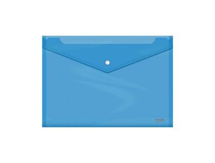 CARPETA DOHE DOSSIER BROCHE POLIPROPILENO 150 MC FOLIO AZUL TRANSPARENTE