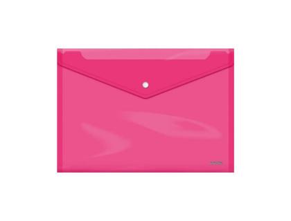 CARPETA DOHE DOSSIER BROCHE POLIPROPILENO 150 MC FOLIO ROSA TRANSPARENTE