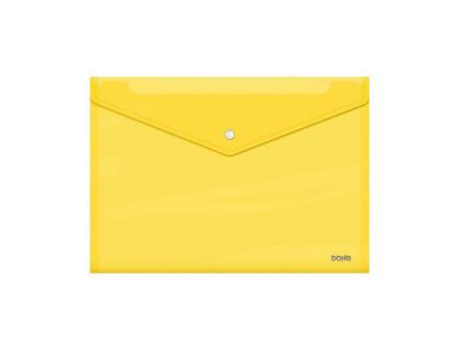 CARPETA DOHE DOSSIER BROCHE POLIPROPILENO 150 MC FOLIO AMARILLO TRANSPARENTE