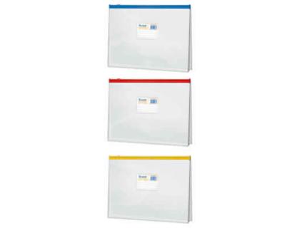 CARPETA DOSSIER DOHE PVC 150 MC CIERRE ZIPPER EXPANDIBLE FOLIO APAISADO ROJO