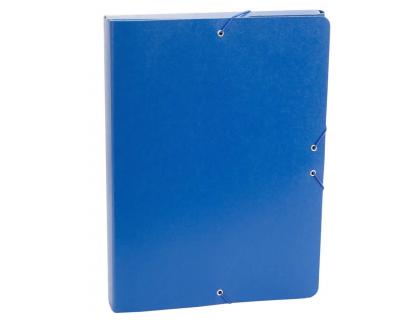 CARPETA PROYECTOS FABRISA FOLIO LOMO 30 MM CARTON GOFRADO AZUL