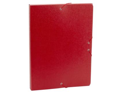 CARPETA PROYECTOS FABRISA FOLIO LOMO 30 MM CARTON GOFRADO ROJO