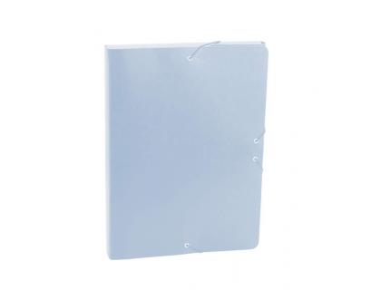 CARPETA PROYECTOS FABRISA FOLIO LOMO 30 MM CARTON GOFRADO AZUL PASTEL