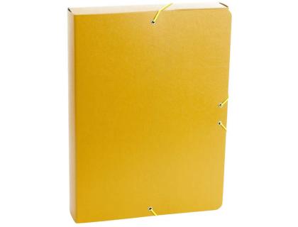 CARPETA PROYECTOS FABRISA FOLIO LOMO 50 MM CARTON GOFRADO AMARILLO