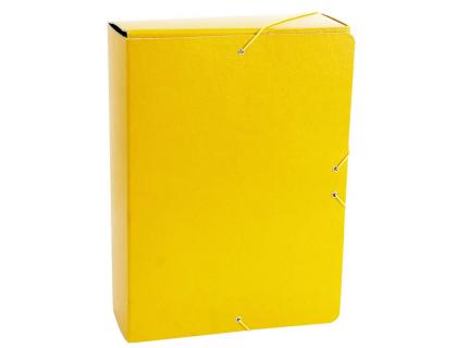 CARPETA PROYECTOS FABRISA FOLIO LOMO 90 MM CARTON GOFRADO AMARILLO