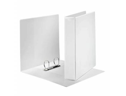 CARPETA CANGURO 4 ANILLAS REDONDAS 16 MM ESSELTE GAMA BASICA DIN A4 PLASTICO BLANCA