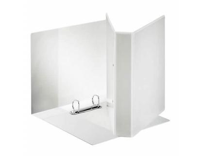 CARPETA CANGURO 4 ANILLAS REDONDAS 50 MM ESSELTE GAMA BASICA DIN A4 PLASTICO BLANCA