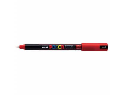 ROTULADOR UNI POSCA PC-1M MARCADOR DE PINTURA PUNTA EXTRAFINA 0,7 MM ROJO