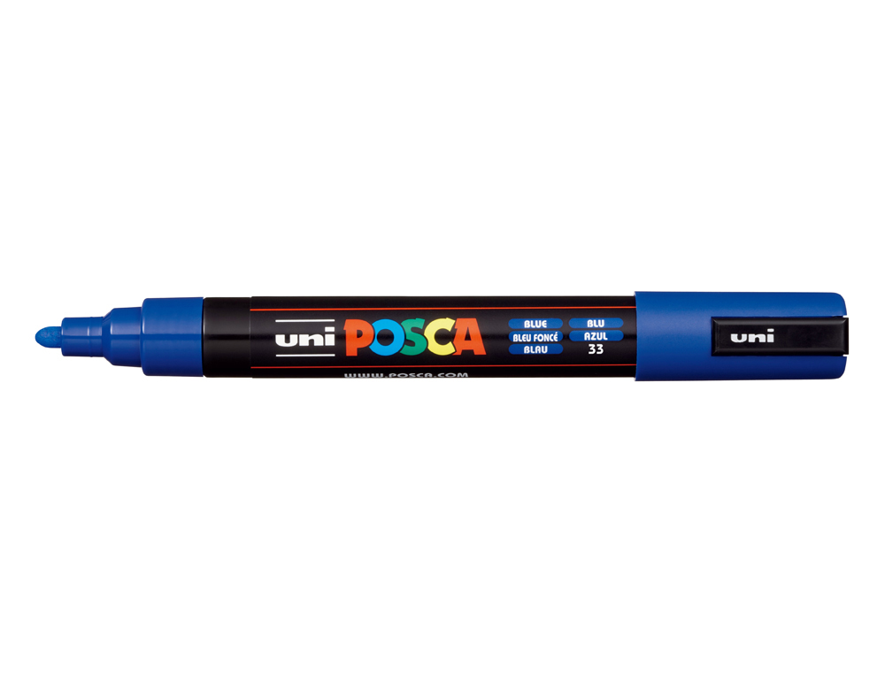ROTULADOR UNI POSCA PC-5M MARCADOR DE PINTURA PUNTA CONICA 1,8-2,5 MM AZUL