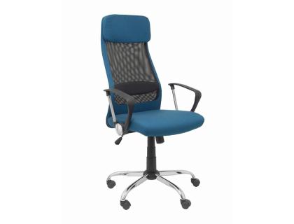 SILLA DE DIRECCION PYC ESTERAS CON BRAZOS FIJOS BASCULANTE REGULABLE EN ALTURA RESPALDO EN MALLA