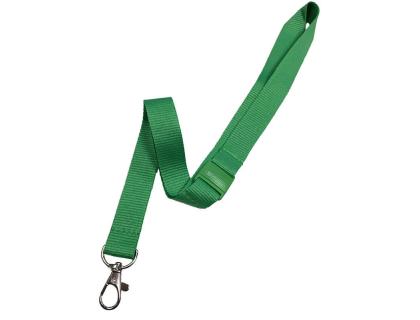 CINTA PLANA OFFICE BOX PARA LANYARD SISTEMA BREAK AWAY MOSQUETON METALICO VERDE